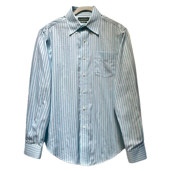 Ralph Lauren Pastel Pinstriped Button Down Men’s Dress Shirt, 15.5, 34/35 - Picture 1 of 8